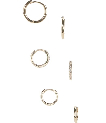 Anna & Ava Waterproof Delicate Hoop Earring Set