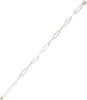 Anna & Ava Waterproof Gold & Silver Paperclip Line Bracelet