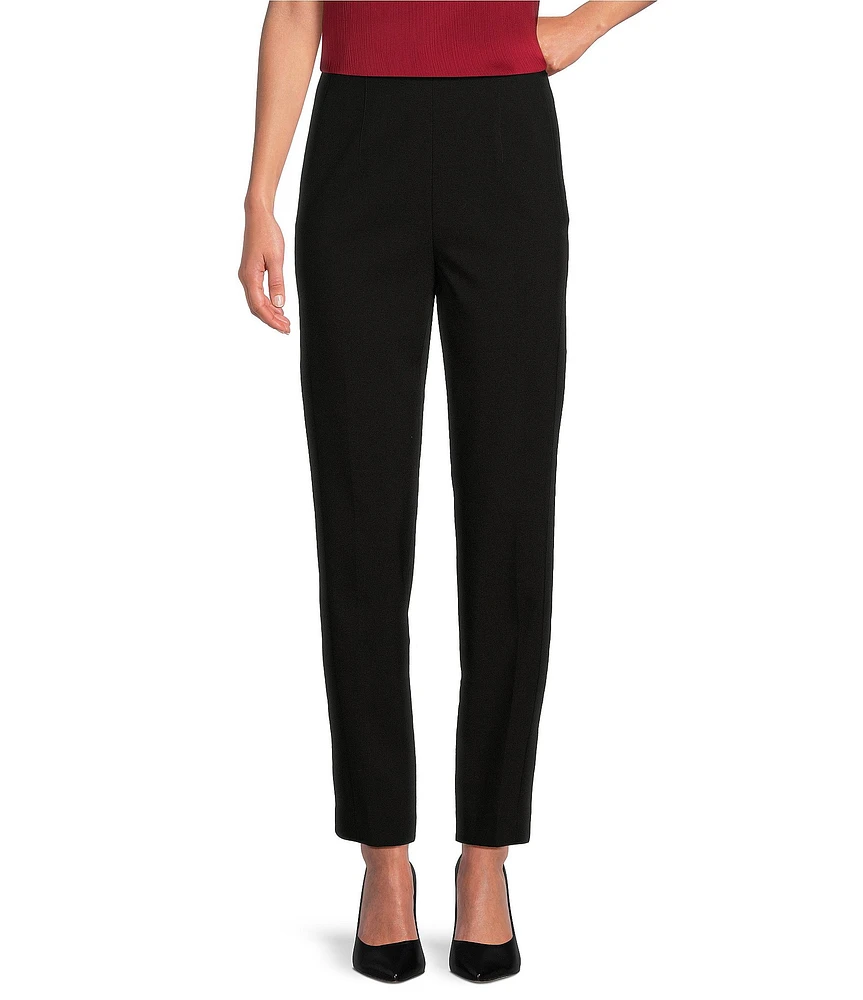 Anne Klein Anne Stretch Hollywood Waist Straight Leg Front Seam Ankle Length Coordinating Pant