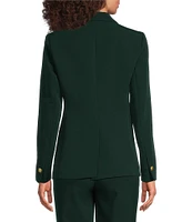 Anne Klein Anne Stretch Notch Collar Long Sleeve One-Button Jacket