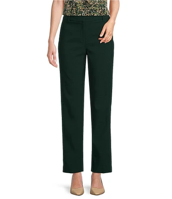 Anne Klein Anne Stretch Straight Leg Slash Pocket Ankle Length Pant