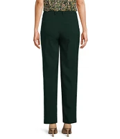 Anne Klein Anne Stretch Straight Leg Slash Pocket Ankle Length Pant