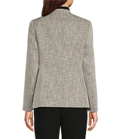 Anne Klein Boucle Open Front Long Sleeve Jacket