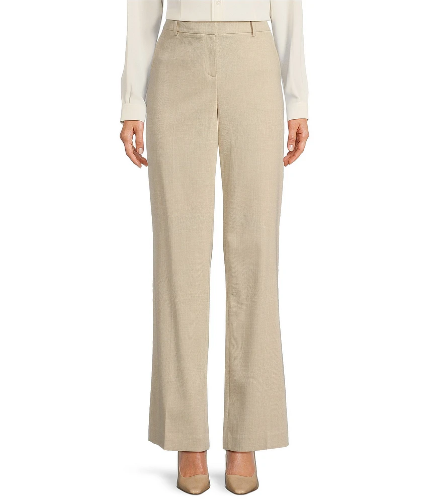 Anne Klein Crossdye Fly Front Slash Pocket Trousers