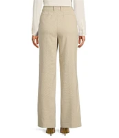 Anne Klein Crossdye Fly Front Slash Pocket Trousers