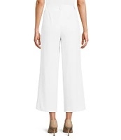 Anne Klein Flat Front Wide Leg Crop Pants