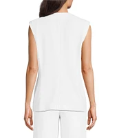 Anne Klein Four Button Vest Urban Stretch Vest