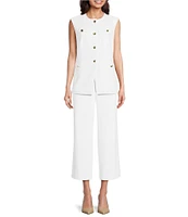Anne Klein Four Button Vest Urban Stretch Vest