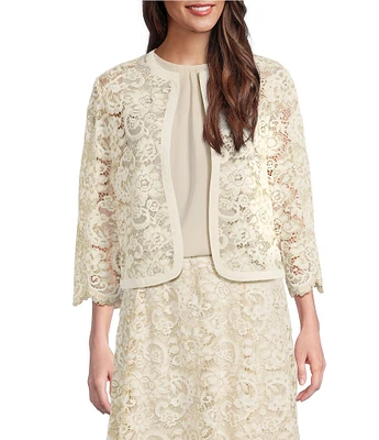 Anne Klein Lace Framed Cardigan Jacket