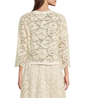 Anne Klein Lace Framed Cardigan Jacket