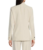 Anne Klein Liberty Stretch Notch Collar One Button Blazer
