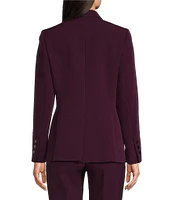 Anne Klein Notch Lapel Long Sleeve Stretch 1-Button Coordinating Blazer