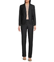 Anne Klein One Button Peak Lapel Long Sleeve Blazer Jacket