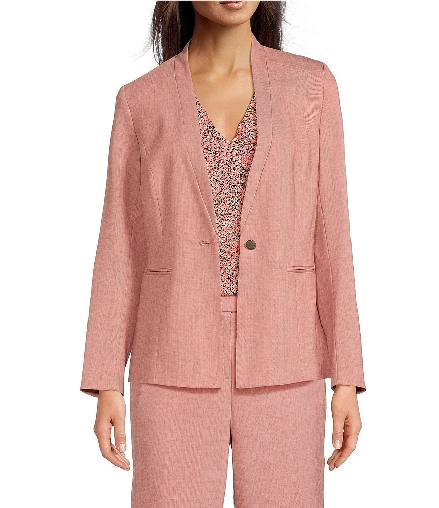 Anne Klein Twill Long Sleeve Coordinating Jacket