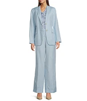 Anne Klein Pleated Cowl Neck Cap Sleeve Blouse