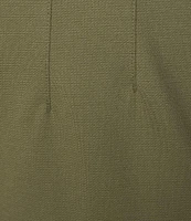 Anne Klein Plus Size High Rise Pull-On Wide Leg Crop Pants