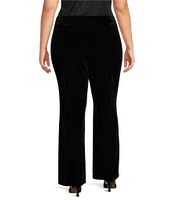 Anne Klein Plus Size Velour Wide Leg Pant