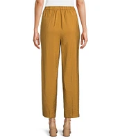 Anne Klein Pull-On Pleat Front Wide Leg Ankle Pants