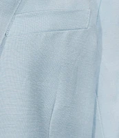 Anne Klein Refined Linen Notch Collar 2- Button Jacket