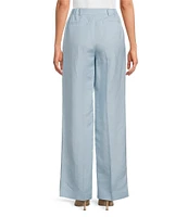 Anne Klein Refined Linen Straight Leg Pants