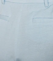Anne Klein Refined Linen Straight Leg Pants