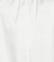 Anne Klein Round Neck Sleeveless Pleated Neck Blouse