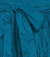 Anne Klein Sleeveless Cotton Poplin Tiered Midi Button Front Shirt Dress