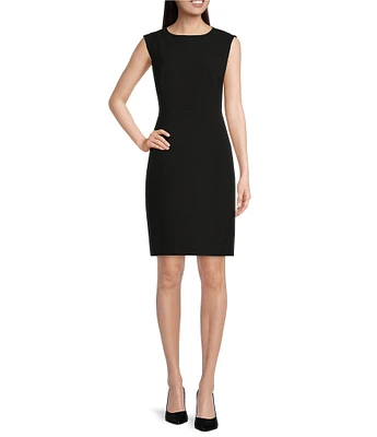 Anne Klein Stretch Crepe Sleeveless Sheath Dress