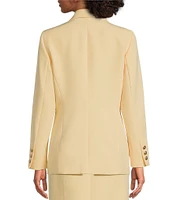 Anne Klein Stretch Faux Double Breasted Long Sleeve Coordinating Blazer Jacket