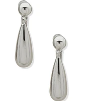 Anne Klein Teardrop Clip Drop Earrings