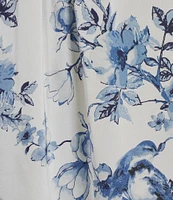 Anne Klein Tulla Floral Flat Satin Sleeveless Blouse