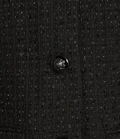 Anne Klein Tweed Flap Pocket 5-Button Long Sleeve Coordinating Lady Jacket