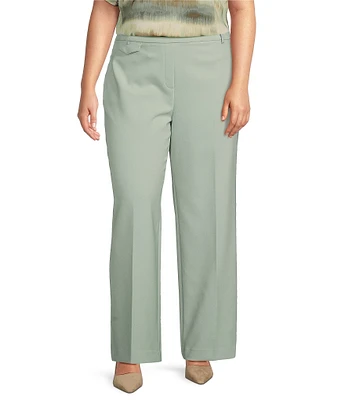 Anne Klein Plus Size Urban Wide Leg Stretch Pull On Pants