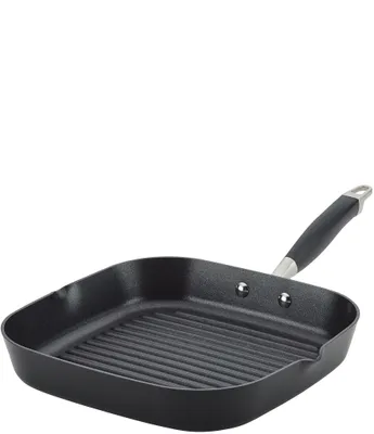 Anolon Advanced Home Hard Anodized Nonstick Bronze 11#double; Deep Square Grill Pan with Pour Spout