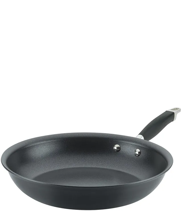 Rachael Ray Classic Brights Hard Enamel Nonstick 9.5-Inch Deep Skillet Sea Salt Gray