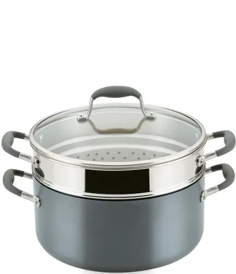 Anolon Advanced Home Hard-Anodized Nonstick Wide Stockpot with Multi-Function Insert