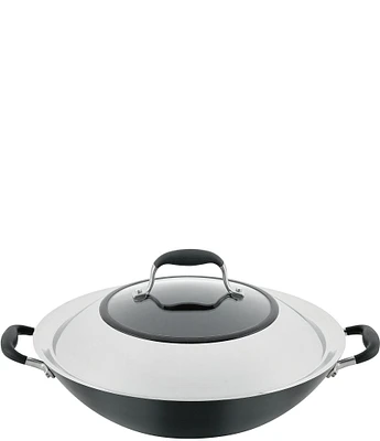 Anolon Advanced Home Hard-Anodized Nonstick Wok with Side Handles