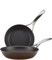 Anolon Nouvelle Copper Luxe Hard-Anodized Nonstick Skillet Twin Pack