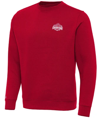 Antigua 2024 College Football Playoff National Champions Ohio State Buckeyes Victory Sweatshirt