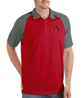 Antigua MLB Arizona Diamondbacks Nova Short-Sleeve Colorblock Polo Shirt