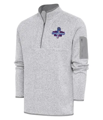 Antigua MLB Texas Rangers 2023 World Series Champions Fortune Quarter-Zip Pullover