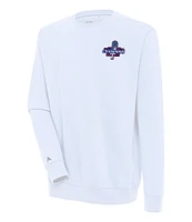 Antigua MLB Texas Rangers 2023 World Series Victory Crew Brushed Back Fleece Sweatshirt