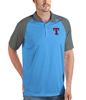 Antigua MLB Texas Rangers Nova Short-Sleeve Colorblock Polo Shirt