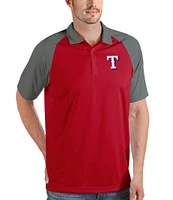 Antigua MLB Texas Rangers Nova Short-Sleeve Colorblock Polo Shirt