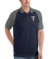 Antigua MLB Texas Rangers Nova Short-Sleeve Colorblock Polo Shirt