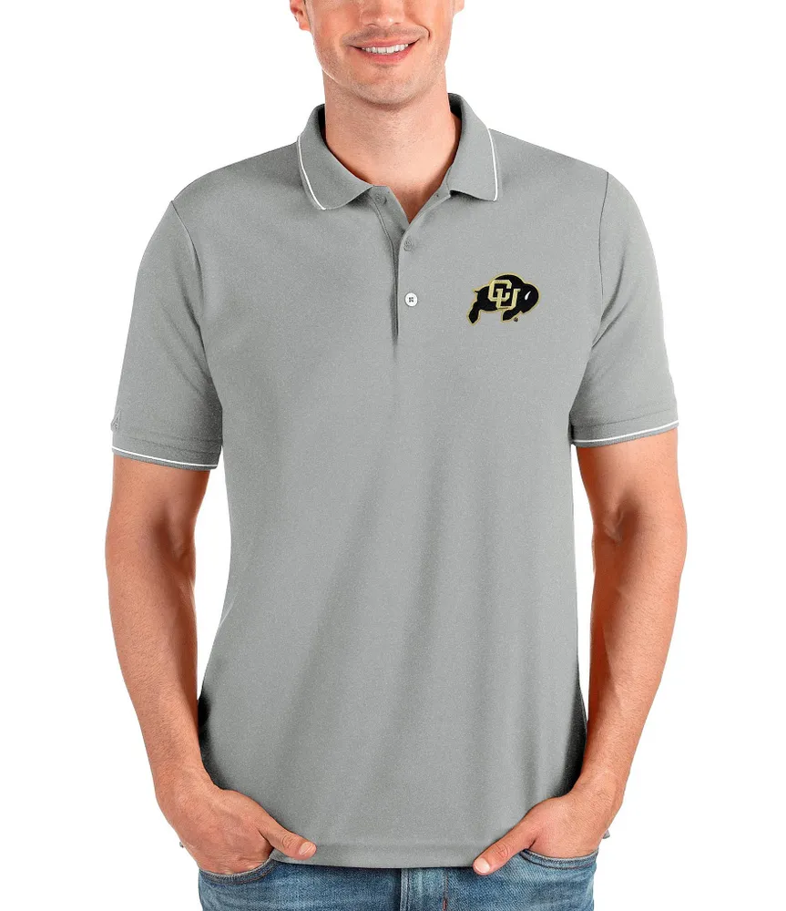 Antigua NCAA Colorado Buffaloes Affluent Short Sleeve Polo Shirt