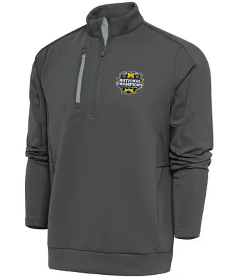 Antigua NCAA Michigan Wolverines 2023 National Champions Generation Quarter-Zip Pullover