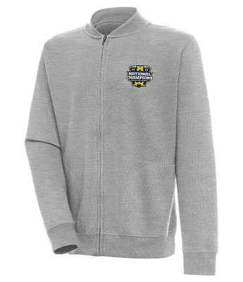 Antigua NCAA Michigan Wolverines 2023 National Champions Victory Full Zip Fleece Jacket