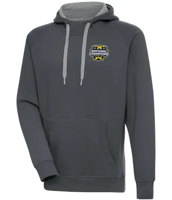 Antigua NCAA Michigan Wolverines 2023 National Champions Victory Hoodie