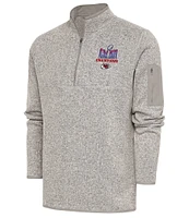 Antigua Super Bowl LVIII Kansas City Chiefs Champions Fortune Quarter-Zip Pullover